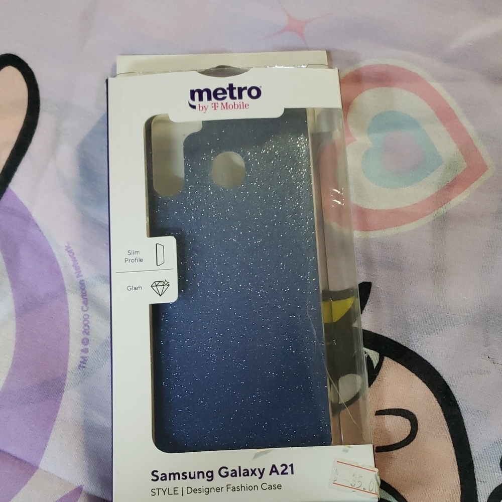 Samsung Galaxy A21 Sparkling Blue Case